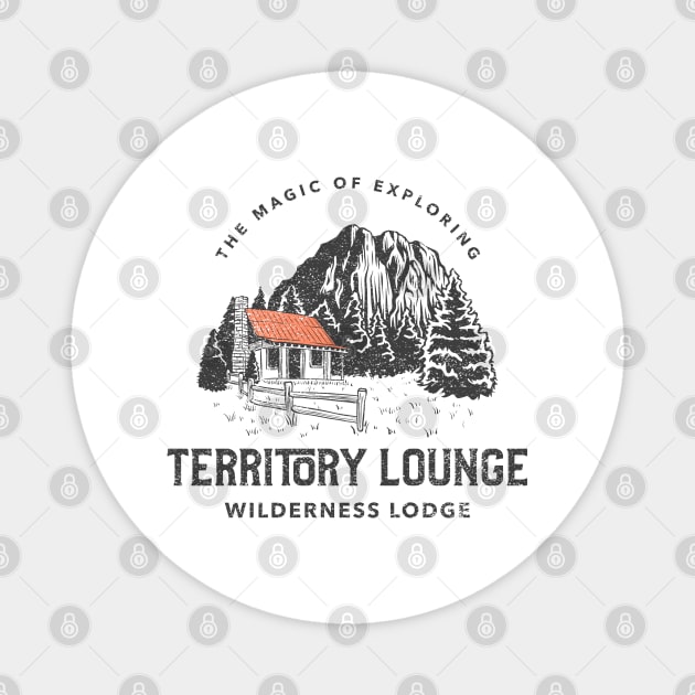 The Territory Lounge at Wilderness Lodge Orlando Florida Magnet by Joaddo
